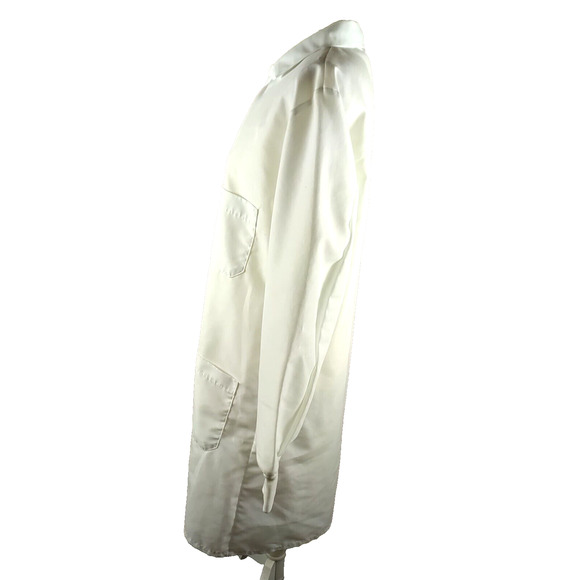 Red Kap Men's Medial Lab Coat White Long Sleeve Size Small - Picture 4 of 8